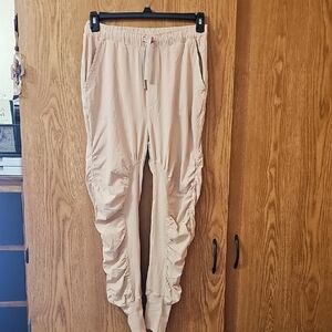 Free Movement Blush Ruched Jogger Pants, NWOT